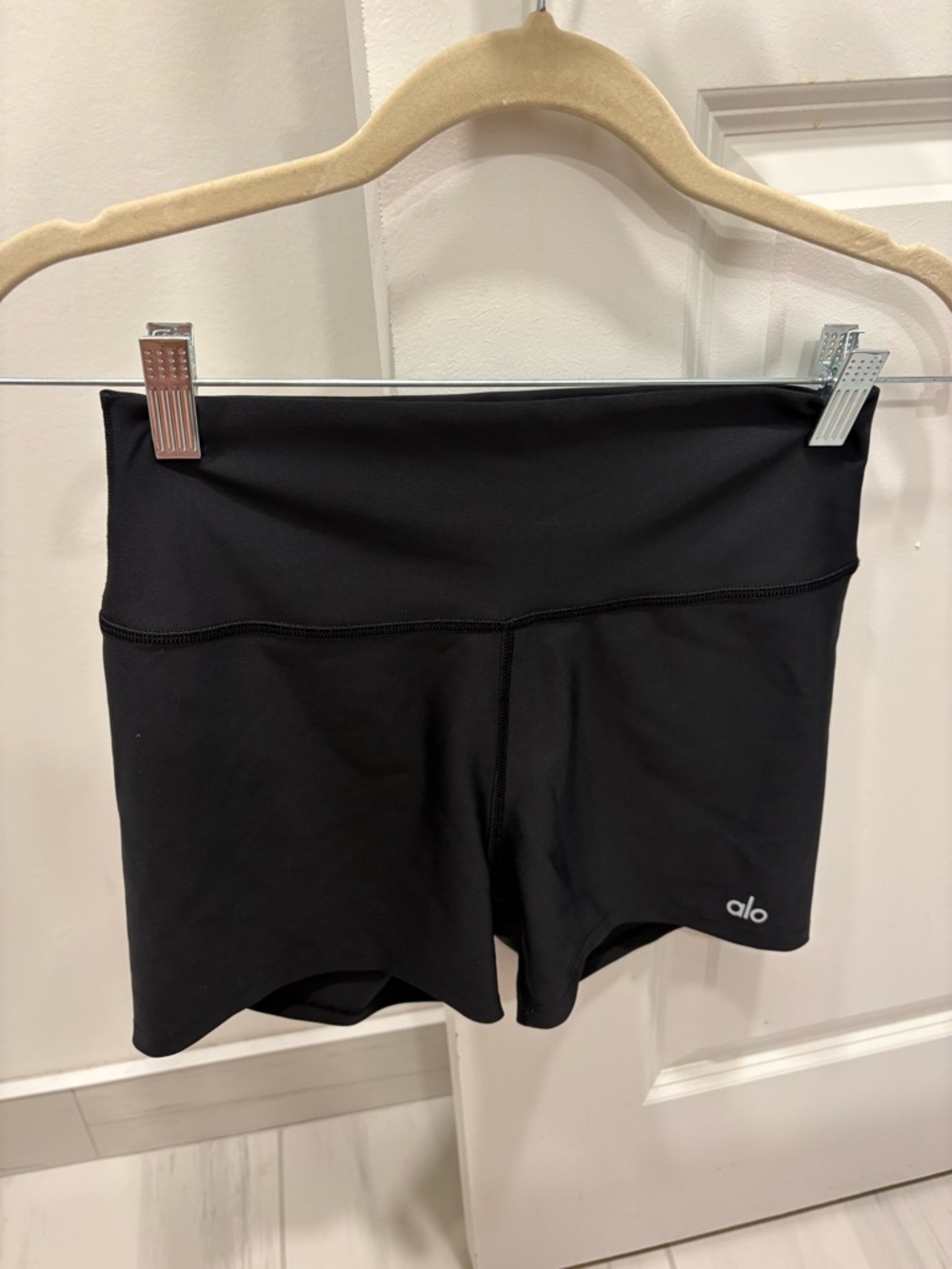 ALO Yoga Black High-Rise Bike Shorts